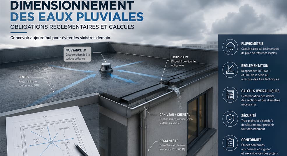 Dimensionnement des eaux pluviales